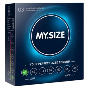 Kondome „47 mm“ mit wenig Eigengeruch