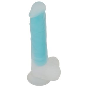 Dildo »Glow in the Dark« mit Saugfuß