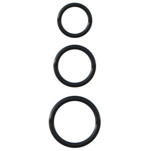 3-teiliges Penisring-Set „Silicone 3-Ring Stamina Set“