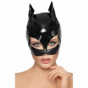 Kopfmaske aus Lack im Cat-Look