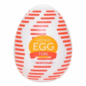 Masturbator „Egg Tube“ mit gerippter Wellen-Stimulationsstruktur